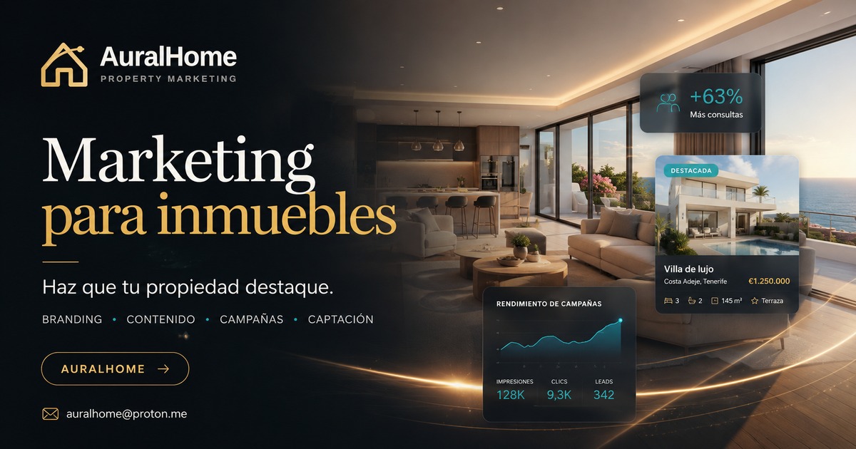 Campaña de marketing inmobiliario de AuralHome